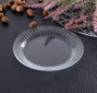 Hermia Juego de Platos de Vidrio Transparente Elegante para Mesa, 6 Piezas, 16 x 16 x 2 cm, Apto para Lavavajillas